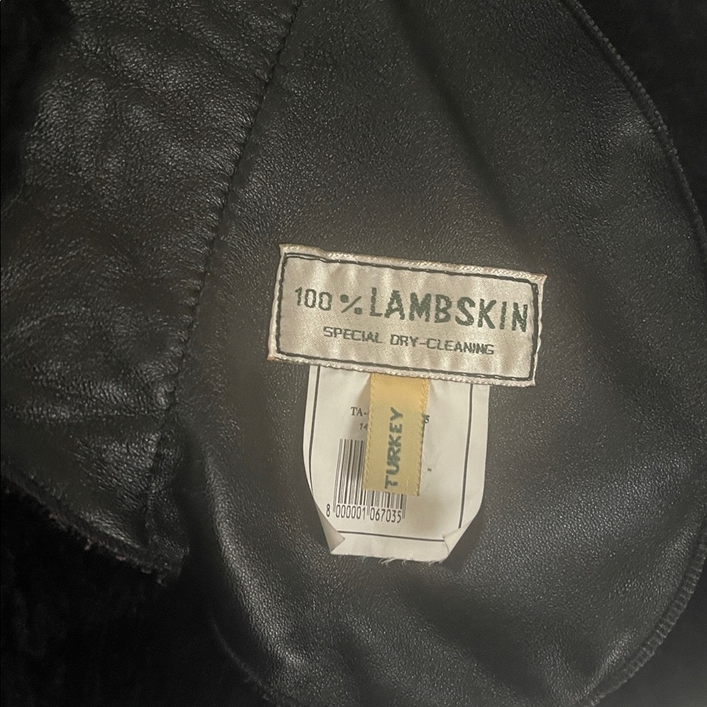 Jean Guise Tamara A.S. 100% Lambskin Elegant Black Women's Coat Jacket Size 14 - Picture 9 of 13